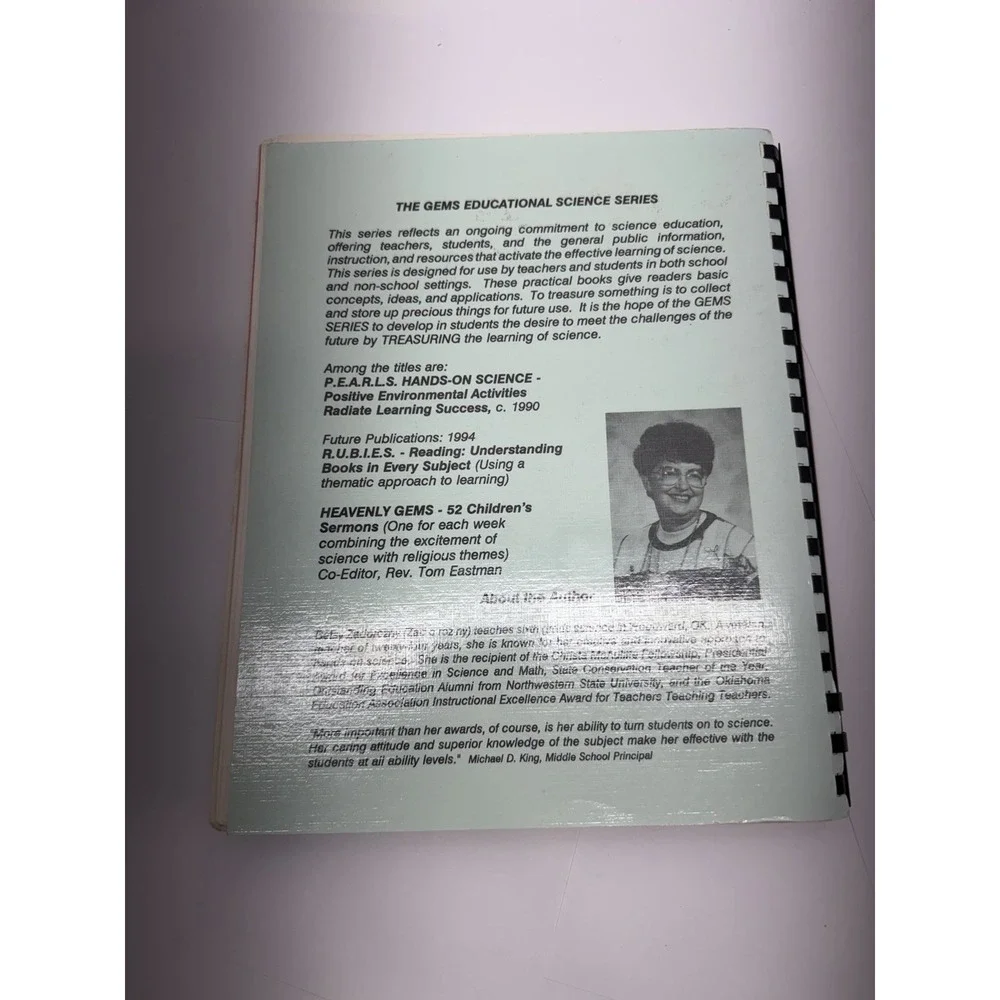 homeschool curriculum EMERALDS Hands On Science Betsy Johnson Zadorozny Manual